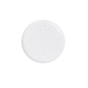 PLUZIE PLACA REDONDA BRANCA CEGA 4