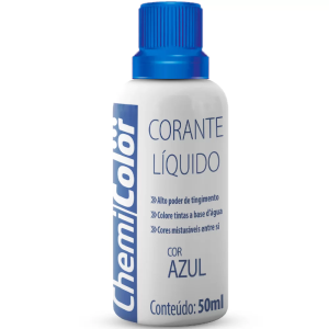 CORANTE CHEMICOLOR LIQUIDO AZUL 50ML (FD:12UN)